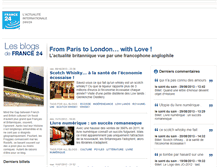 Tablet Screenshot of fromparistolondon.blogs.france24.com