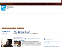 Tablet Screenshot of cannesreport.blogs.france24.com