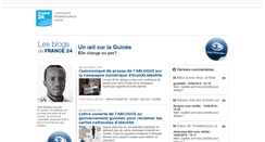 Desktop Screenshot of guinee50.blogs.france24.com