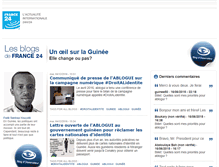 Tablet Screenshot of guinee50.blogs.france24.com