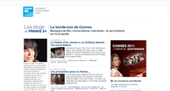 Desktop Screenshot of cannes.blogs.france24.com