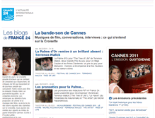 Tablet Screenshot of cannes.blogs.france24.com